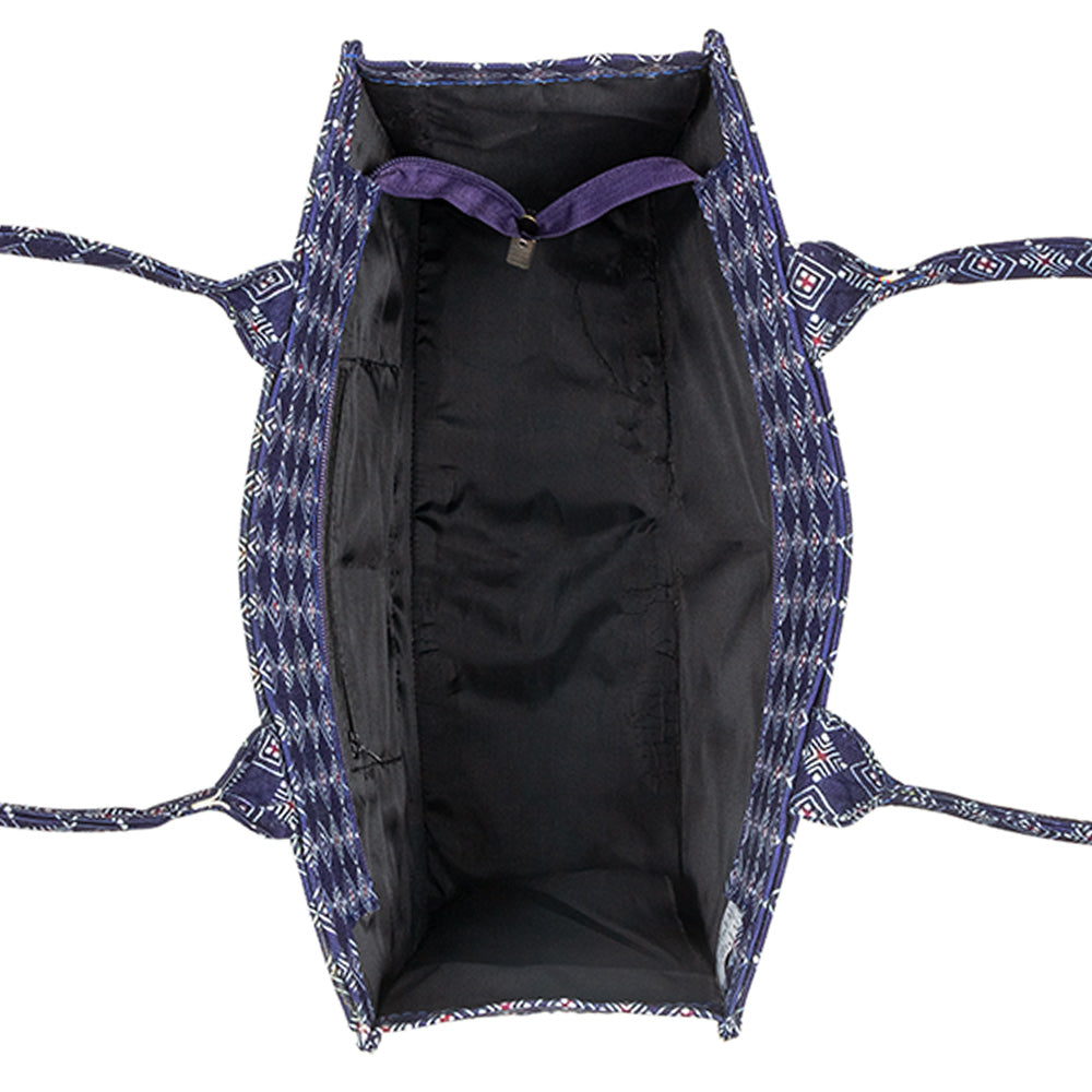 Navy Prism Canvas Tote