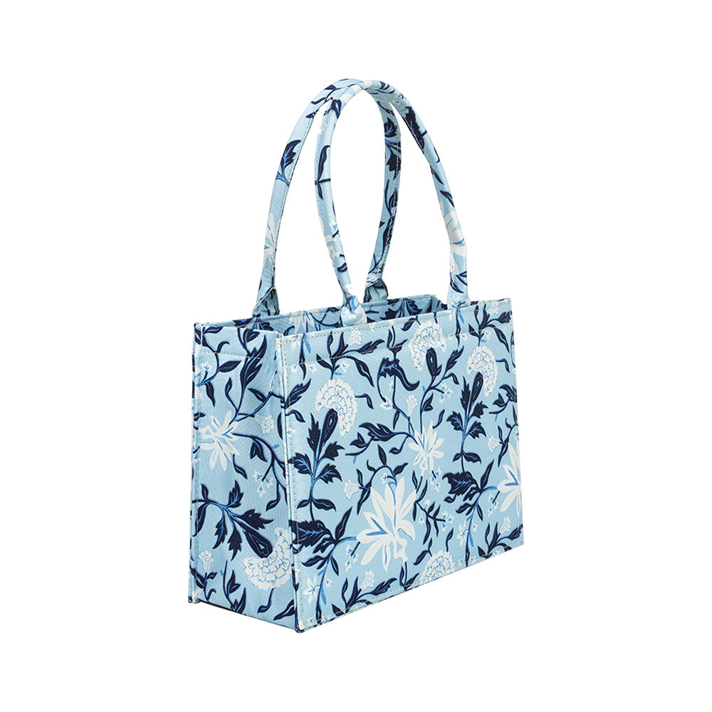 Sky Bloom Canvas Tote