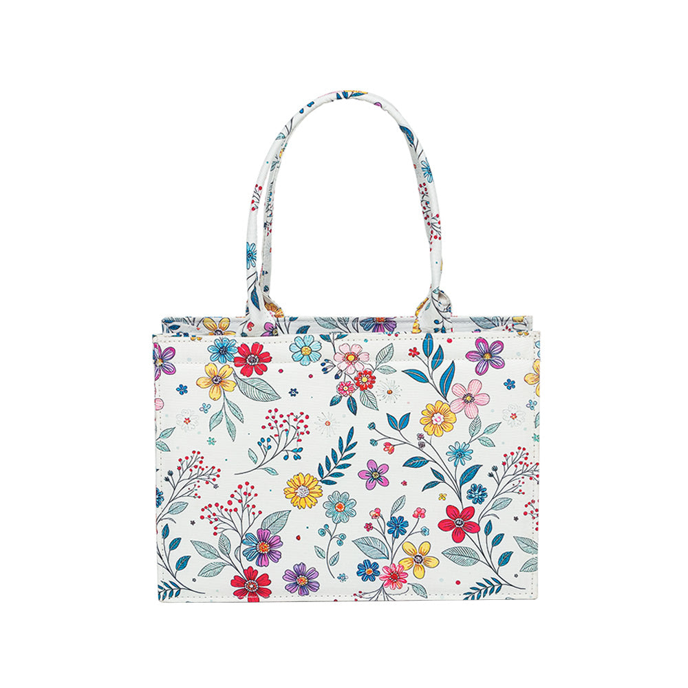 Spring Meadow Floral Tote