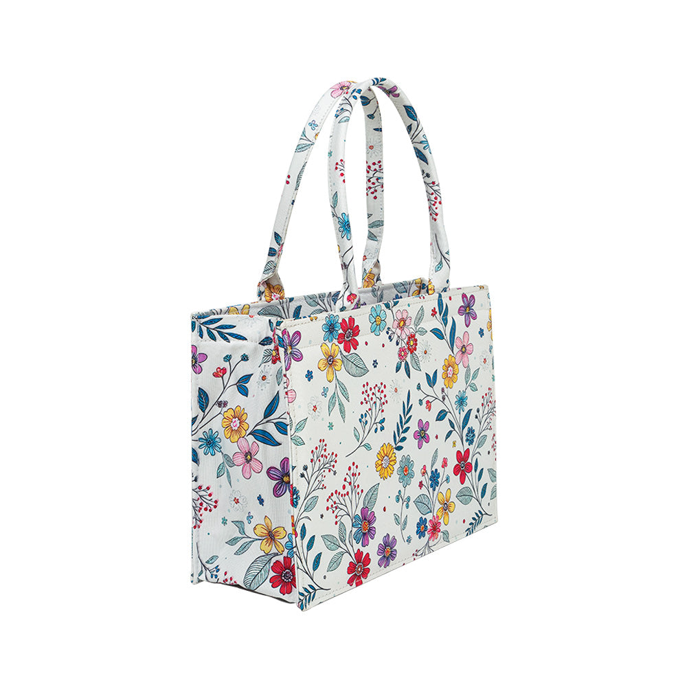 Spring Meadow Floral Tote