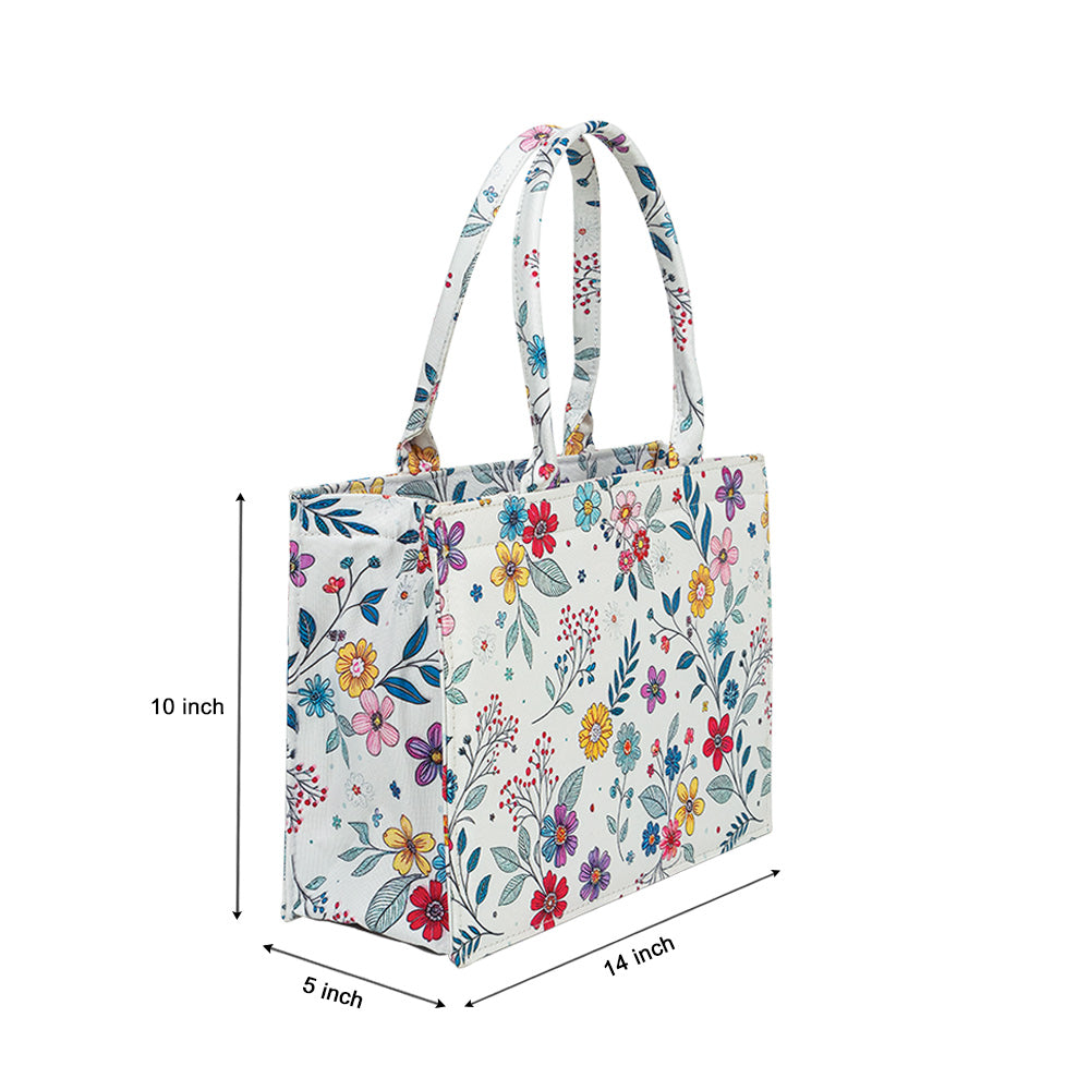 Spring Meadow Floral Tote