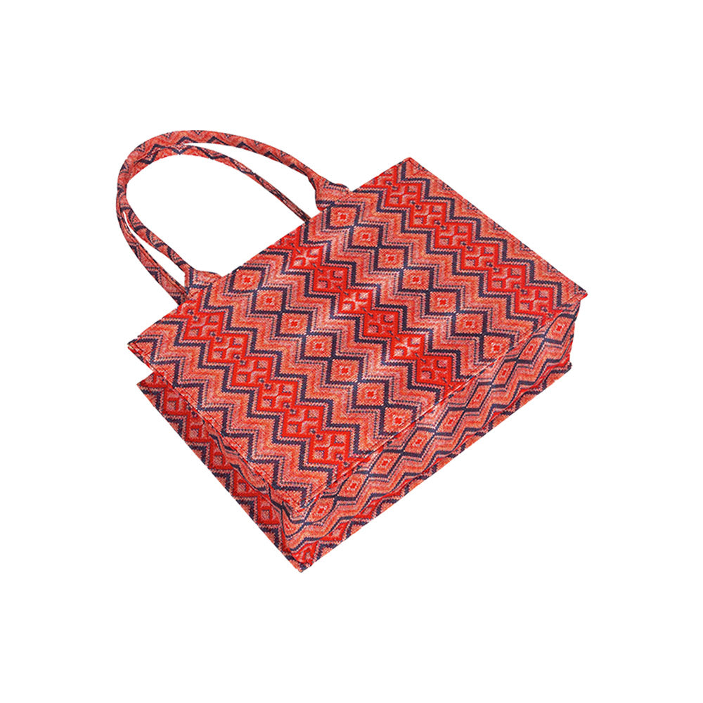Ember Zigzag Canvas Tote