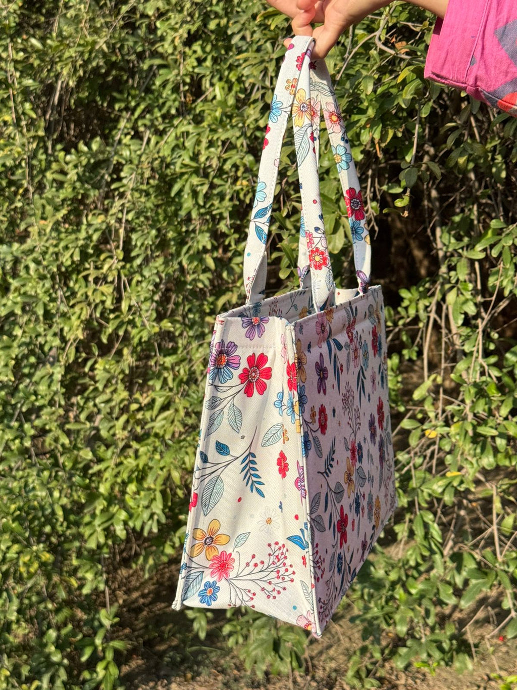 Spring Meadow Floral Tote