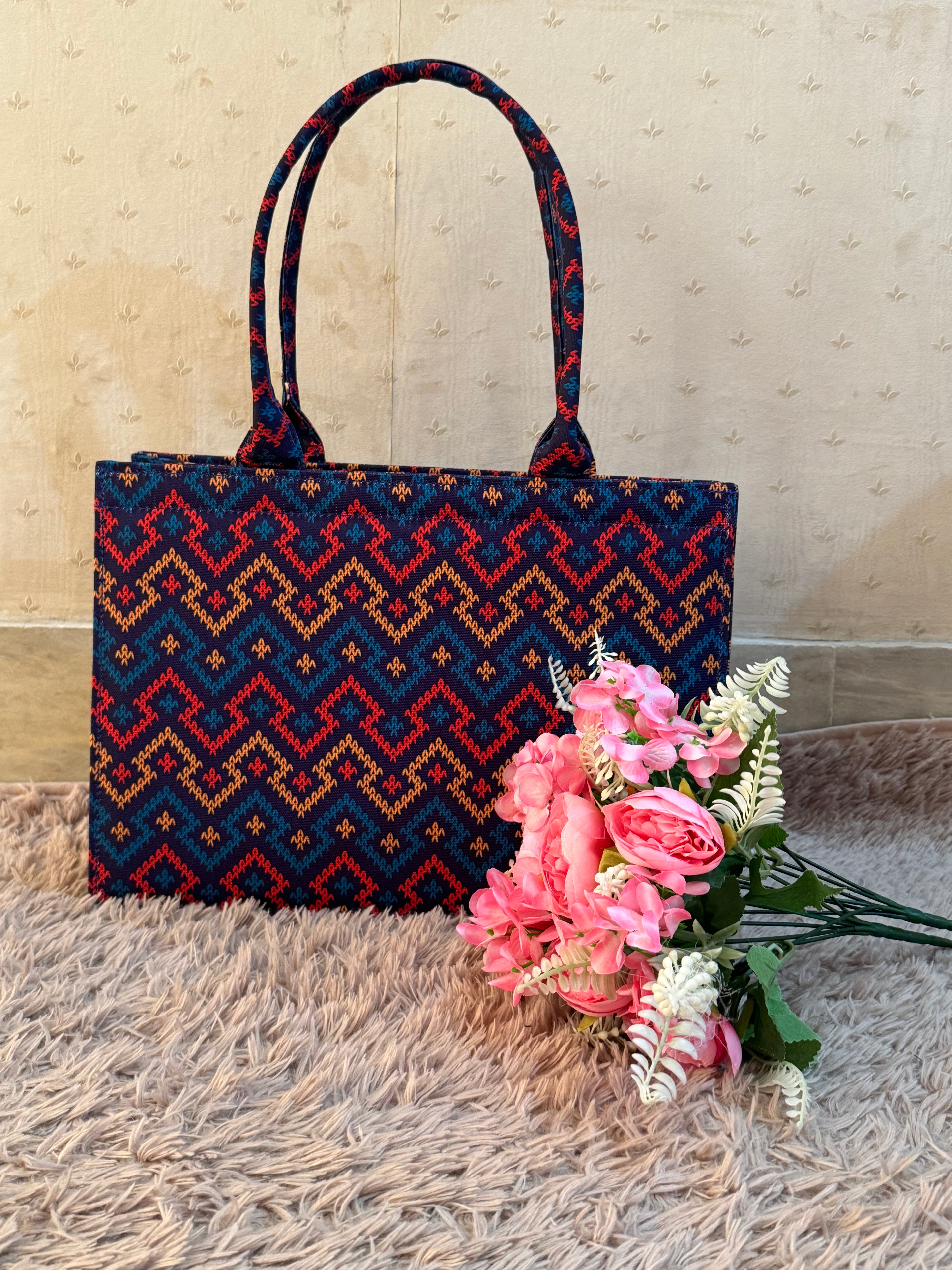 Midnight Horizon Canvas Tote