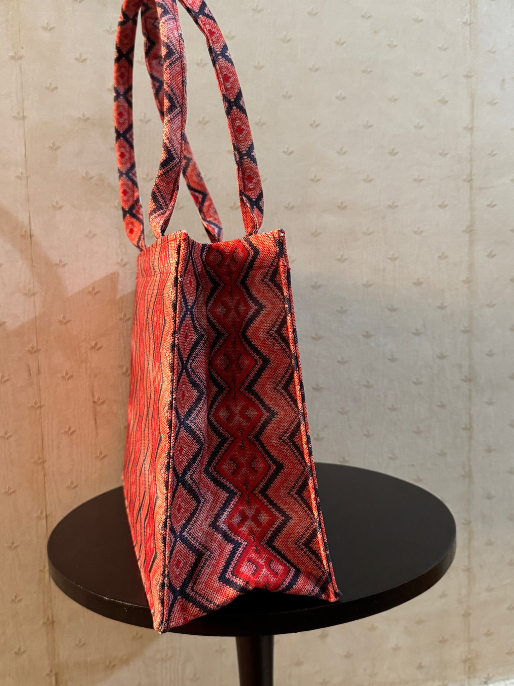 Ember Zigzag Canvas Tote