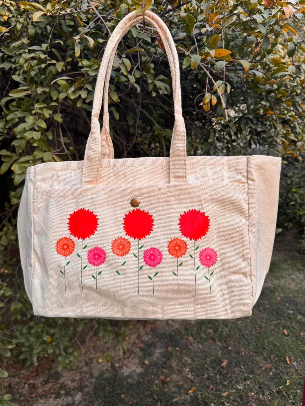 Bloom Garden Canvas Tote Bag