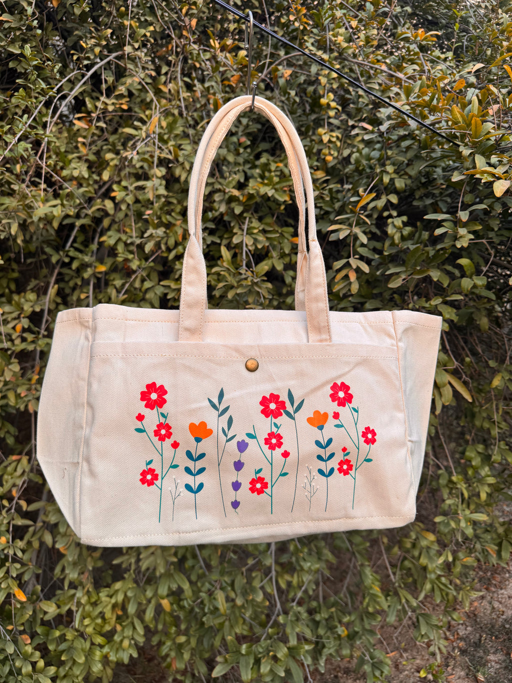 Wild Meadow Canvas Tote Bag