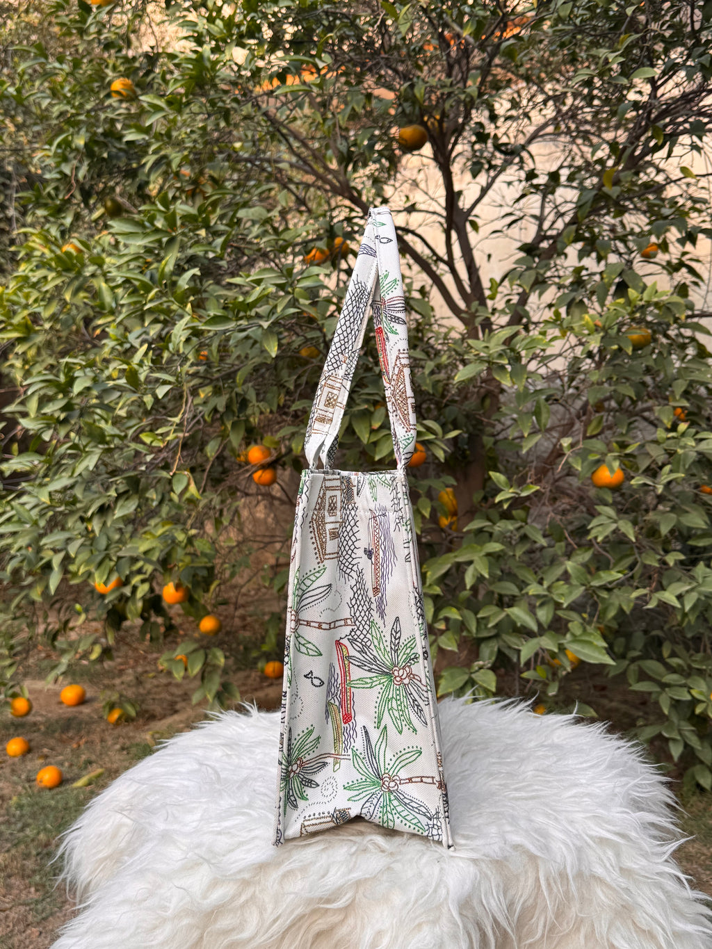 Coastal Escape Canvas Tote