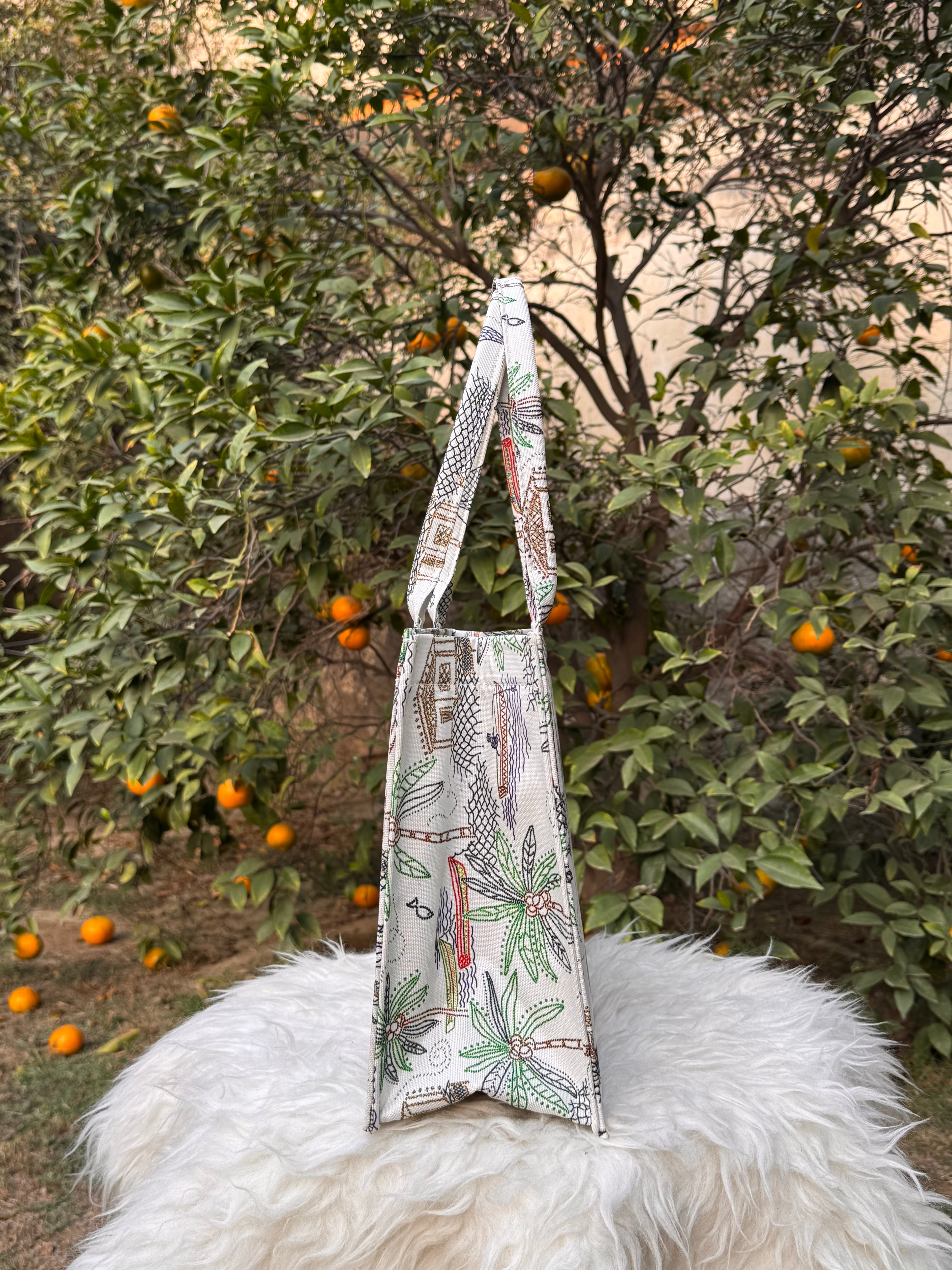 Coastal Escape Canvas Tote