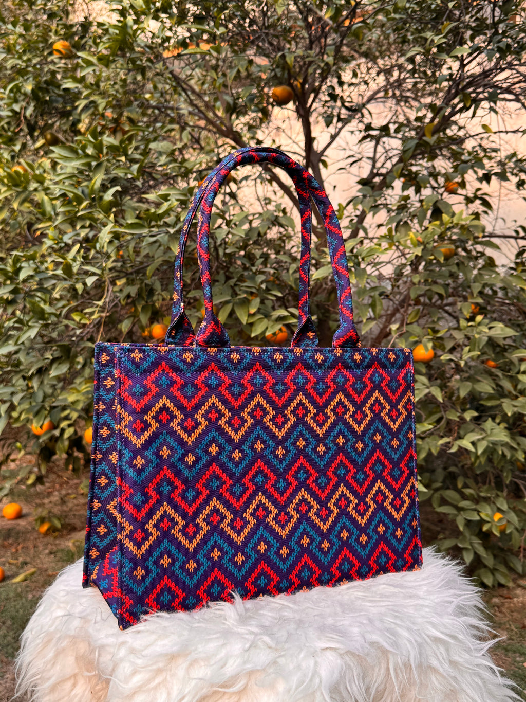 Midnight Horizon Canvas Tote