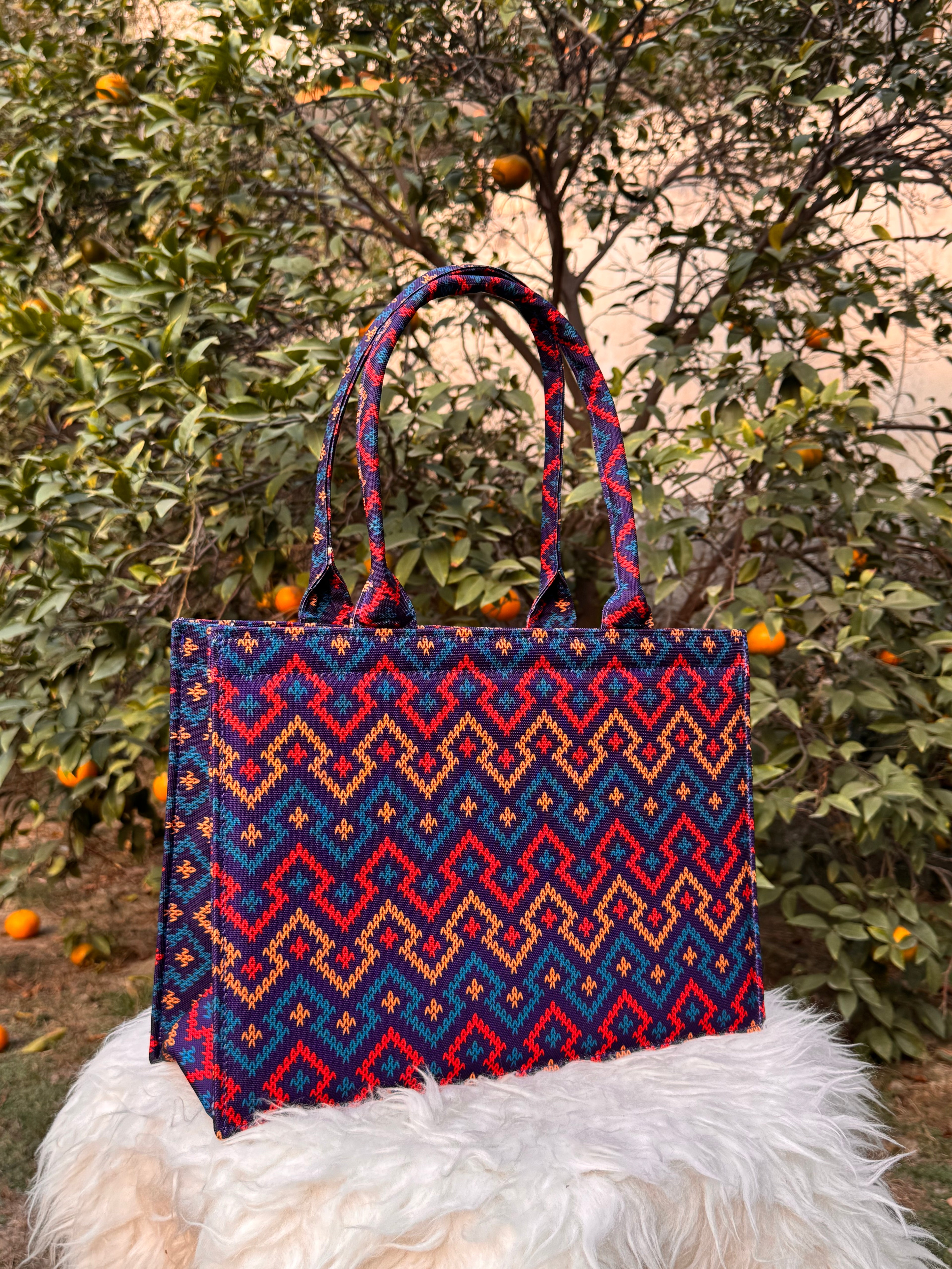 Midnight Horizon Canvas Tote