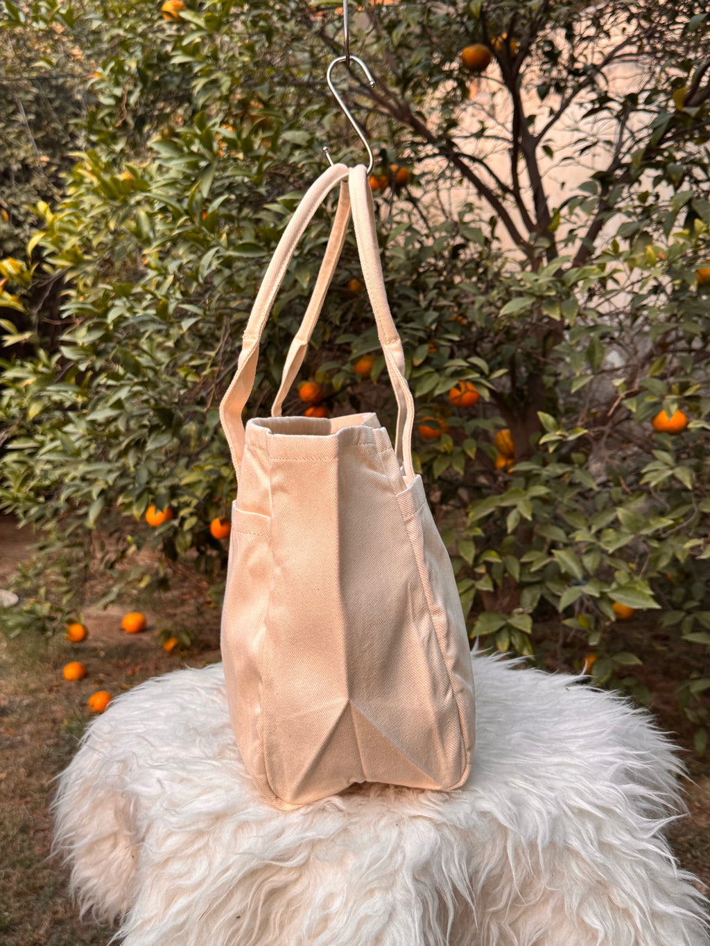 Lavender Bloom Canvas Tote Bag