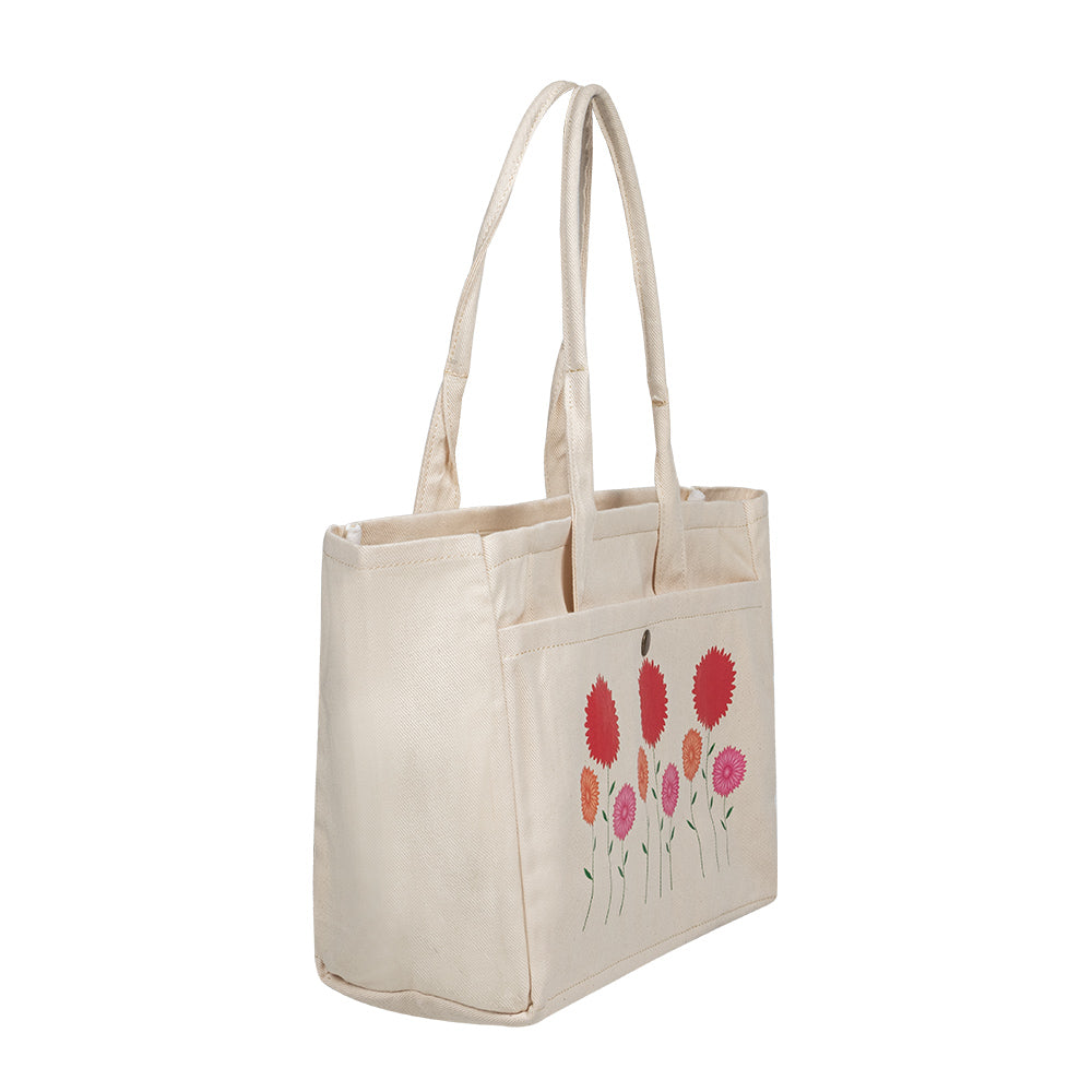Bloom Garden Canvas Tote Bag