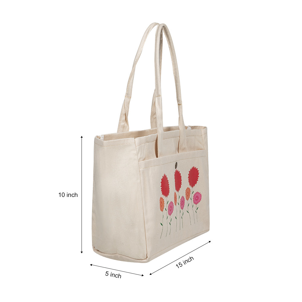 Bloom Garden Canvas Tote Bag