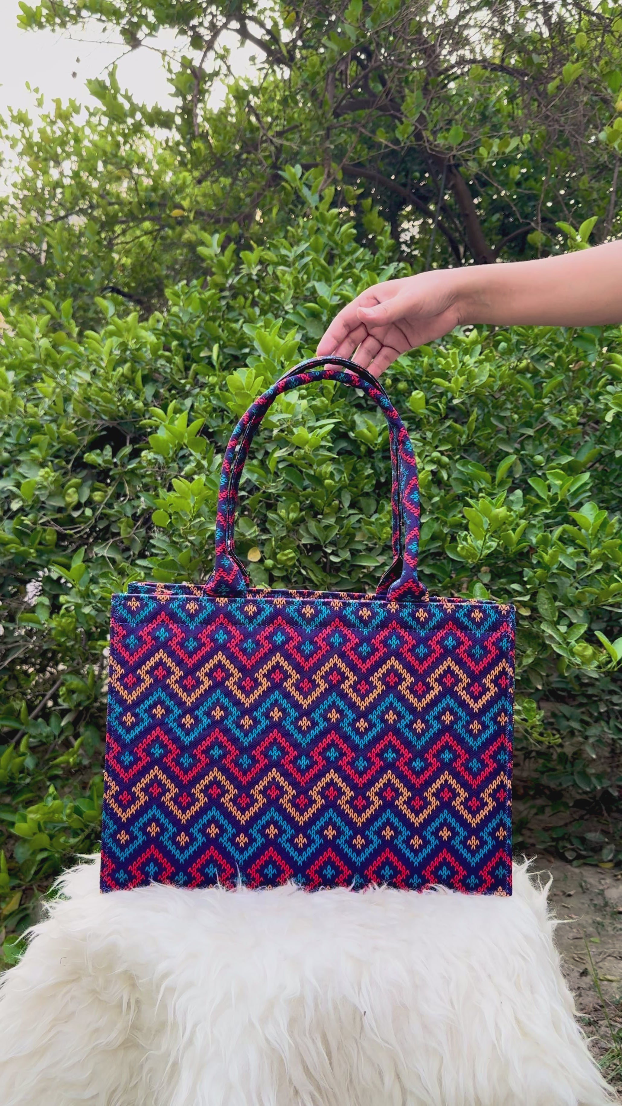Midnight Horizon Canvas Tote